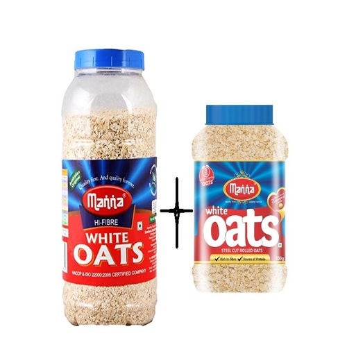 Manna White Oats Jar buy  1 kg Get 1/2kg free