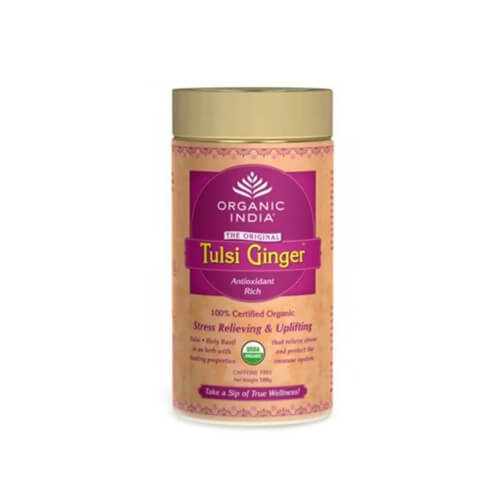 Organic India Tulsi Ginger Tea Tin  100 gm