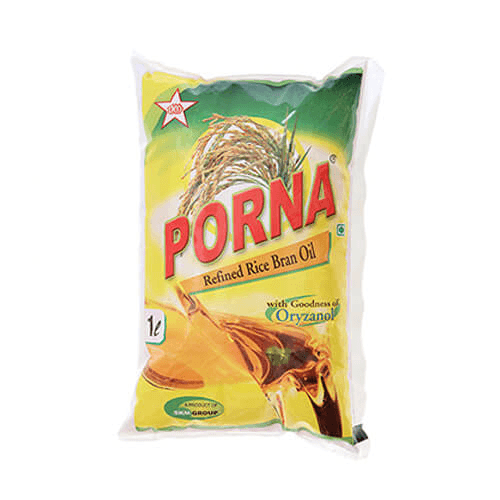 Porna Rice Bran Oil 1 ltr